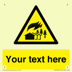 Custom Warning: Large scale fire zone